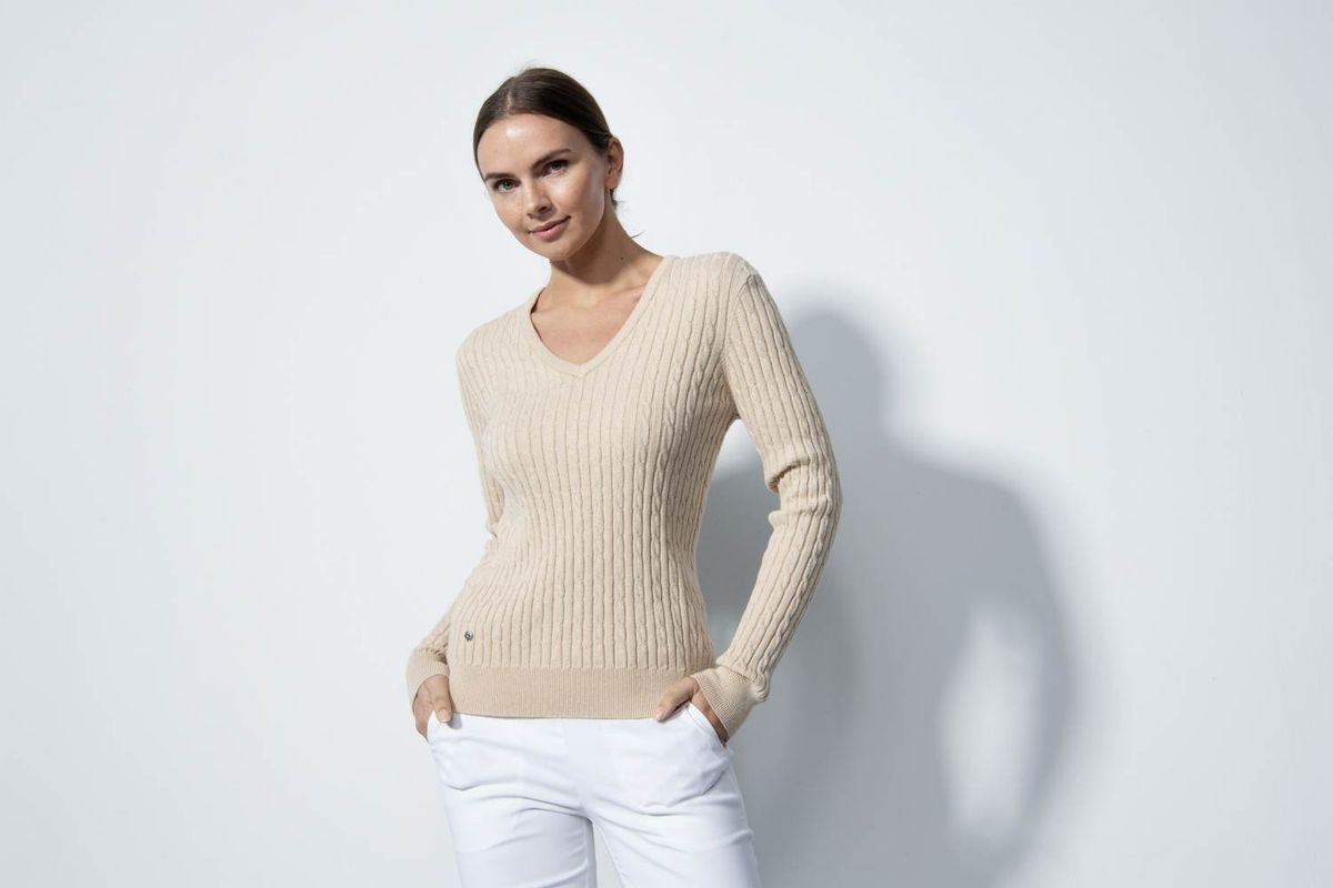 Daily Sports Madelene Dame Pullover - Sand/Sand - Str. L