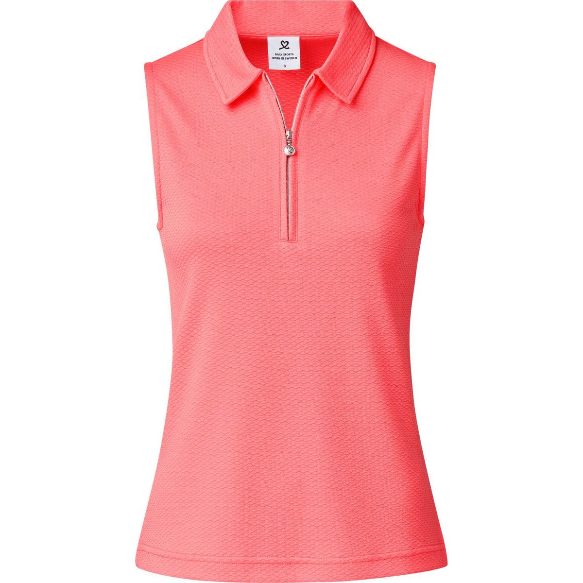 Daily Sports Peoria Dame Poloshirt Uden Ærmer - Coral - Str. S