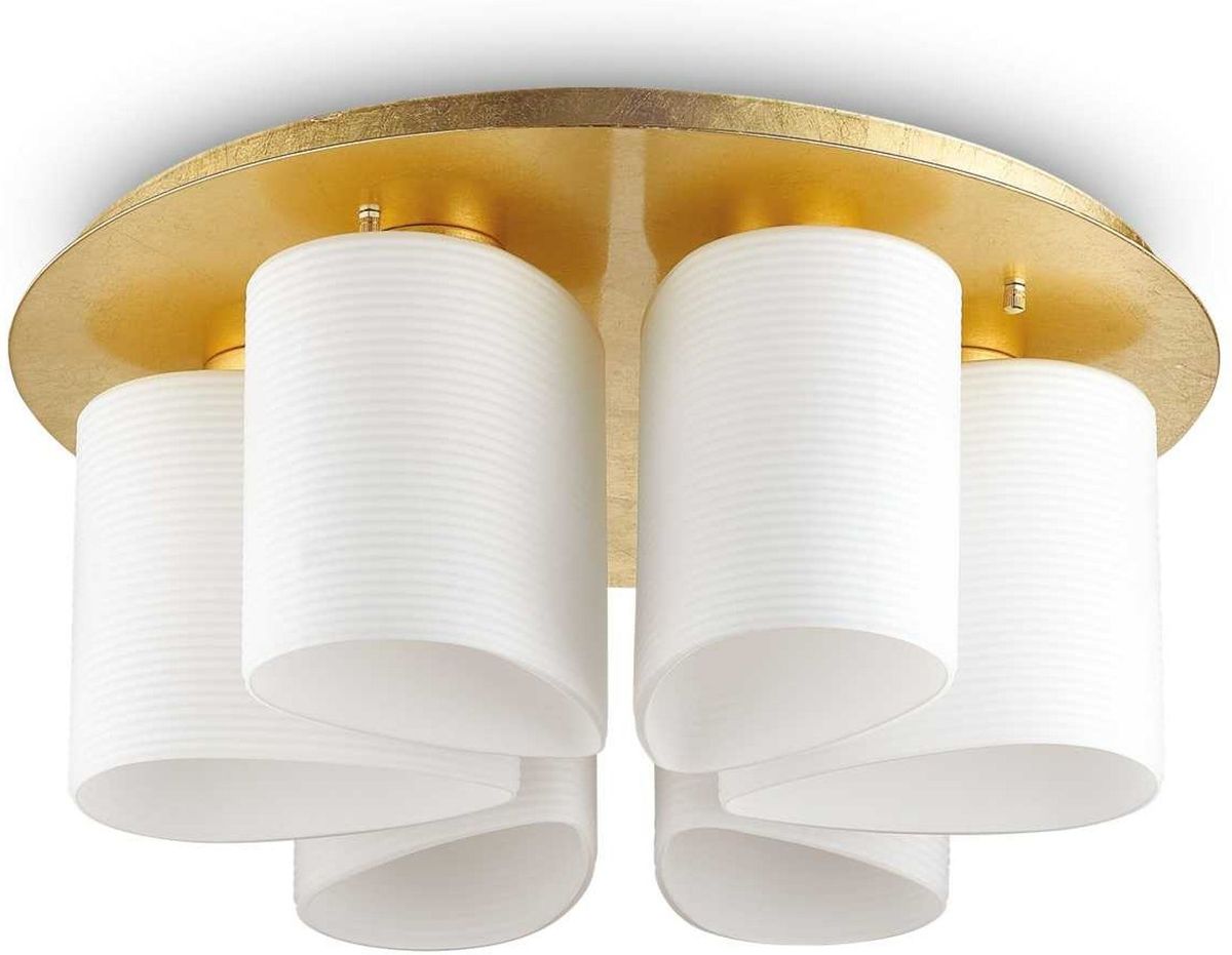 Daisy, Loftslampe, E27 max 6 x 60W, E27, guld, metal, glas, Ø600xH255mm