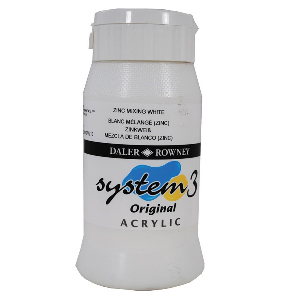 Daler Rowney System 3 - 500 ml. Zinc Mixing White