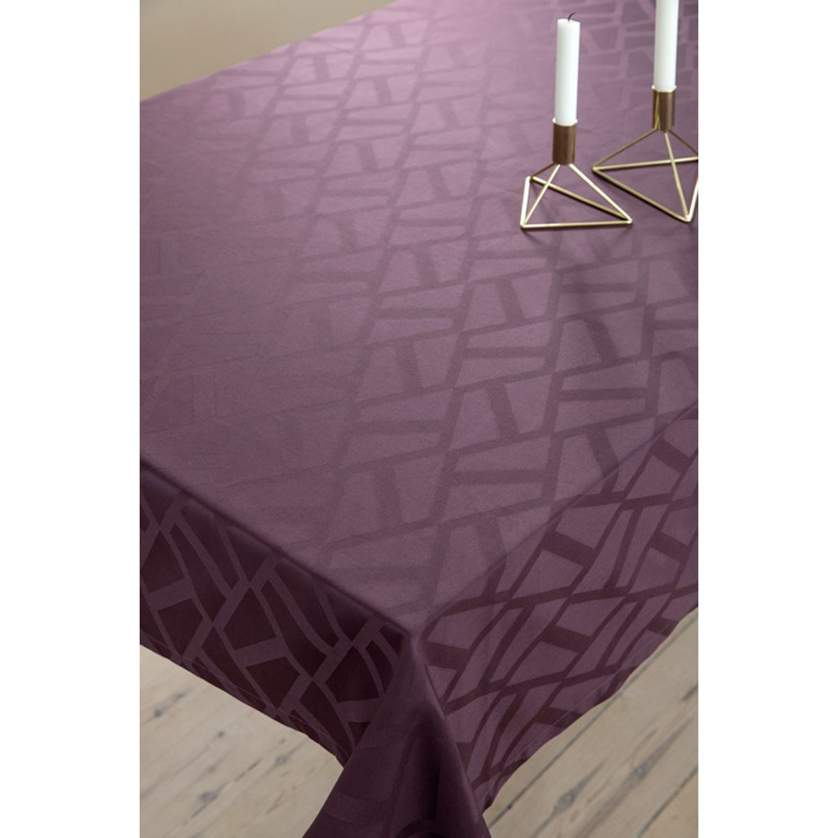 Damask Ice fra Gartex - 140x320 cm - Lilla