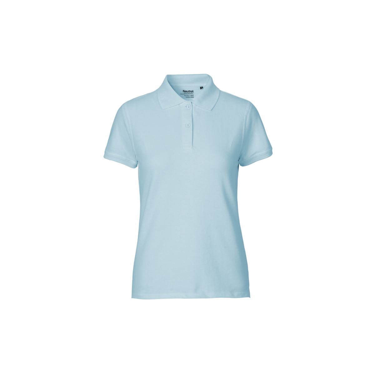 Dame Classic Polo Neutral O22980 str. M Light Blue