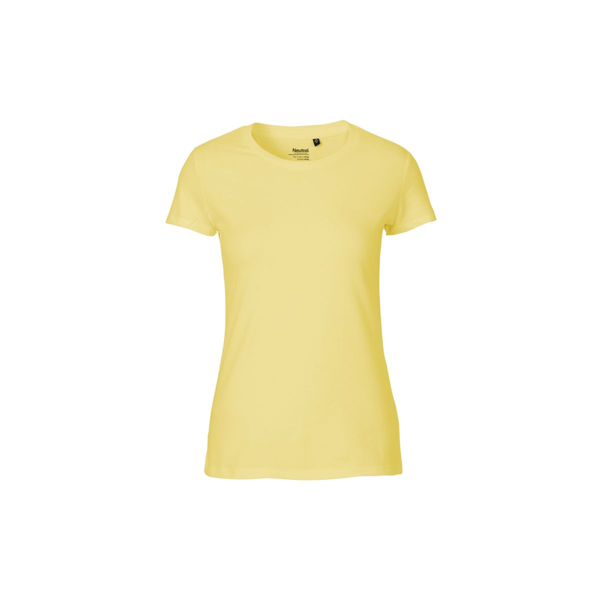 Dame Fit T-shirt Neutral O81001 str. L Dusty Yellow