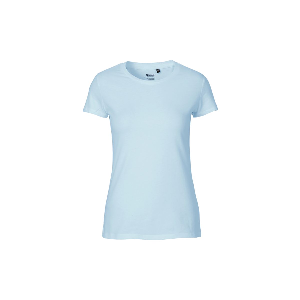 Dame Fit T-shirt Neutral O81001 str. M Light Blue