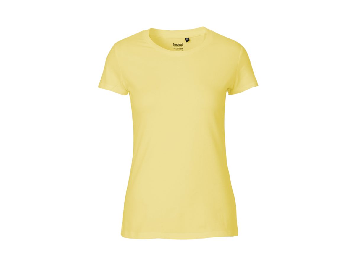 Dame Fit T-shirt Neutral O81001 str. S Dusty Yellow