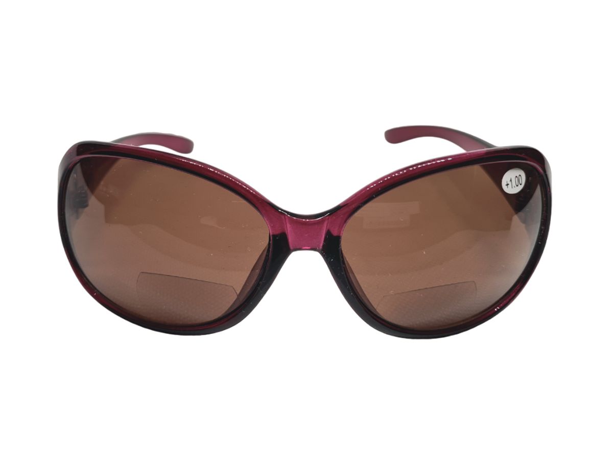 Dame solbrille med læsefelt - Purple - NYC7760 - Bifokal