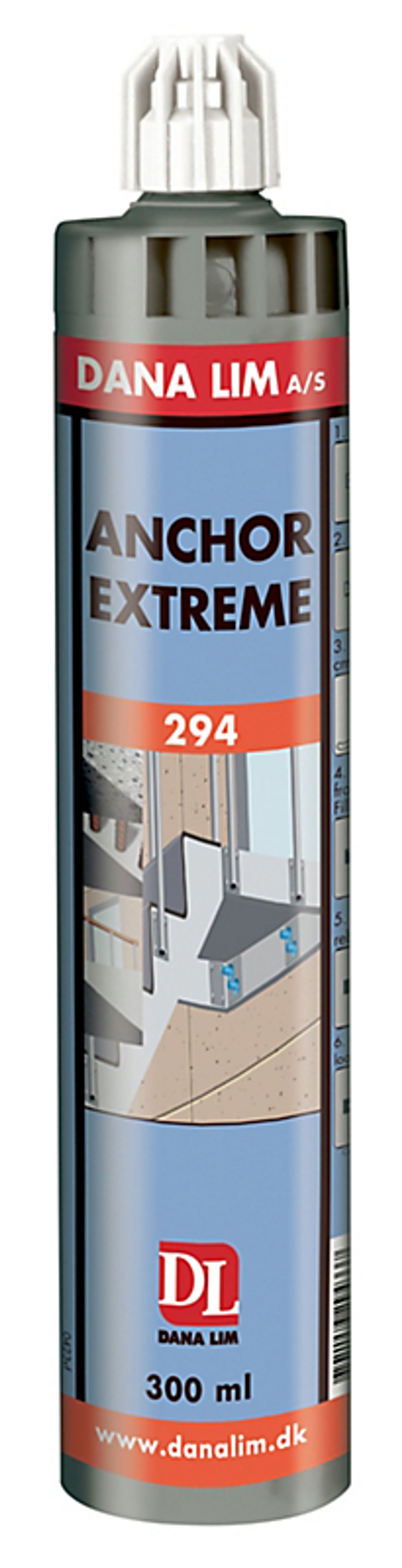 Dana Lim Anchor Extreme 294 300ml grå 2-komponent styrenfri forankringsmasse