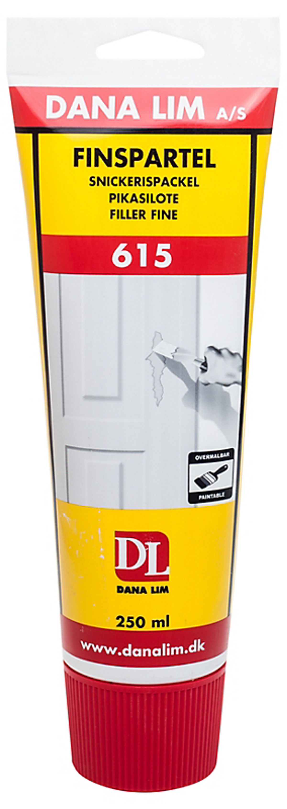 Dana Lim finspartel 615 250ml acrylbaseret finspartelmasse til indendørs brug