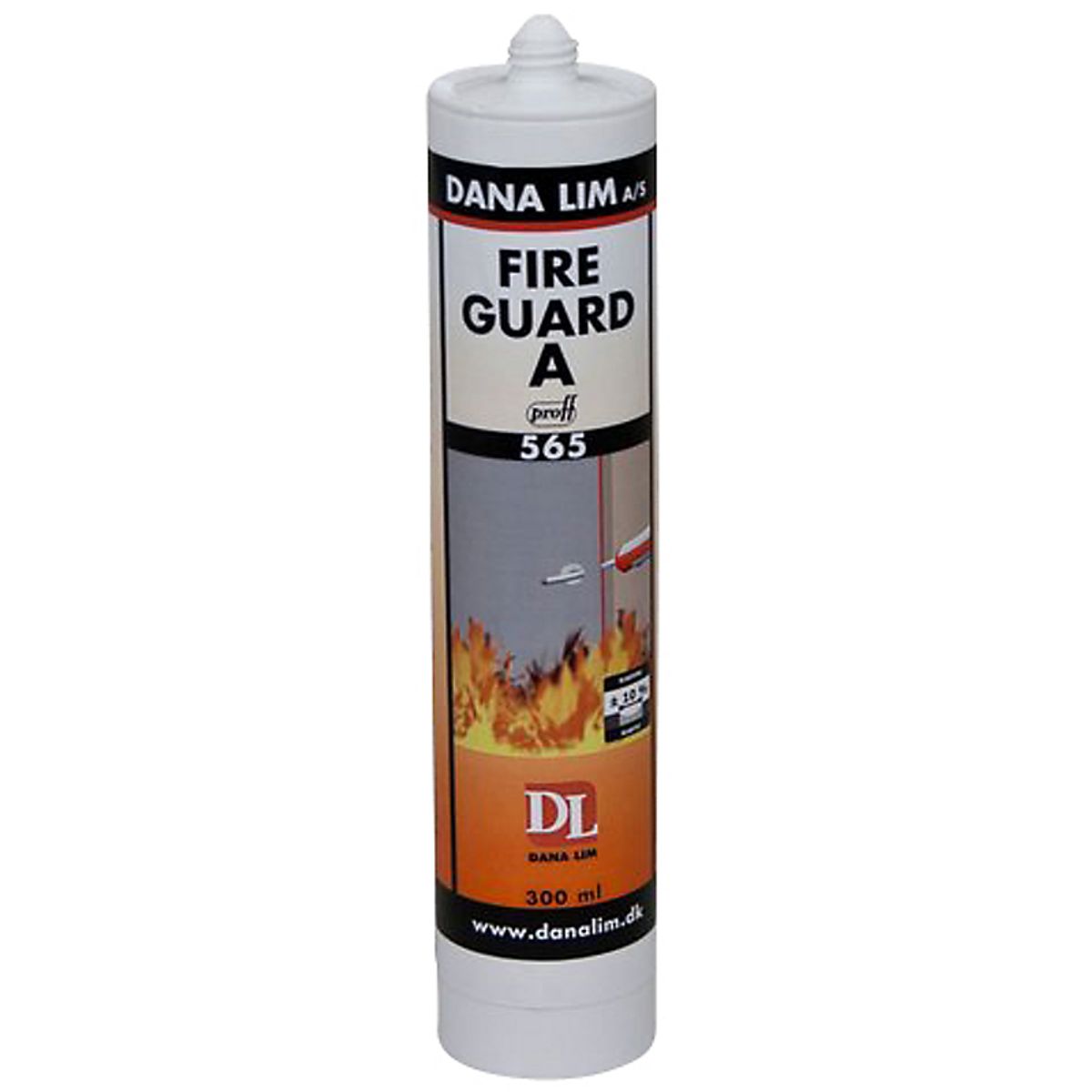 Dana Lim Fire Guard A 565 Hvid Professionel brandhæmmende acrylfugemasse - 300 ml