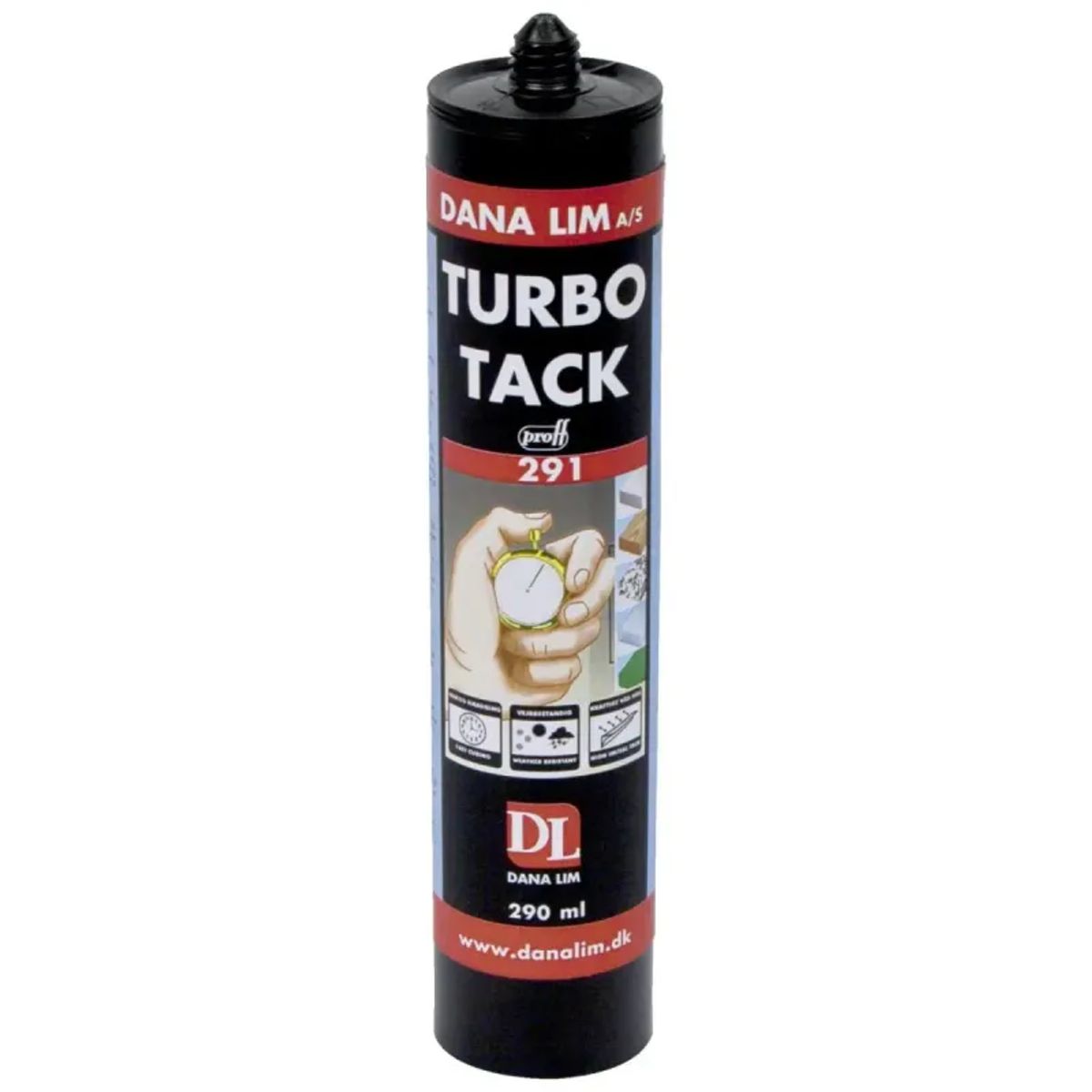 Dana Turbo-tack 291 Hvid 290ml