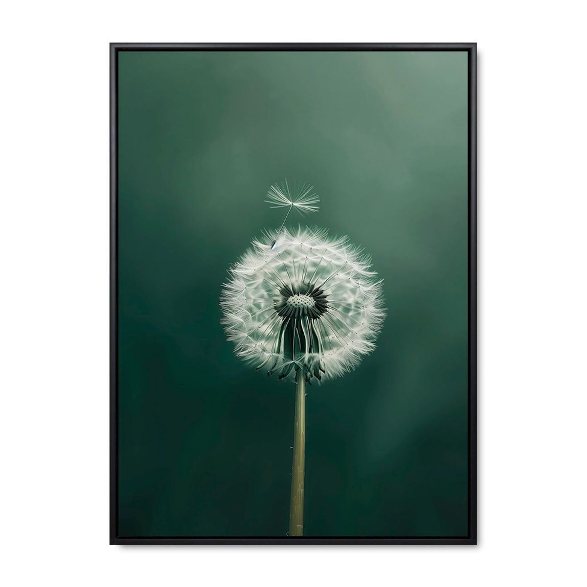 Dandelion Delight - 60x80 cm. - Sort ramme