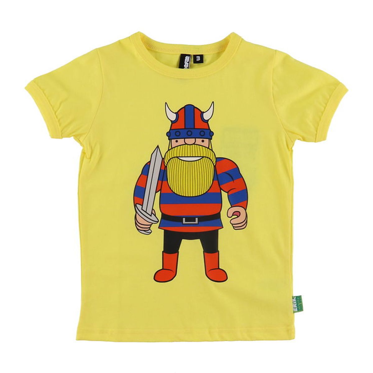 Danefæ T-Shirt - Danerainbow - Bright Yellow Erik Din Ven