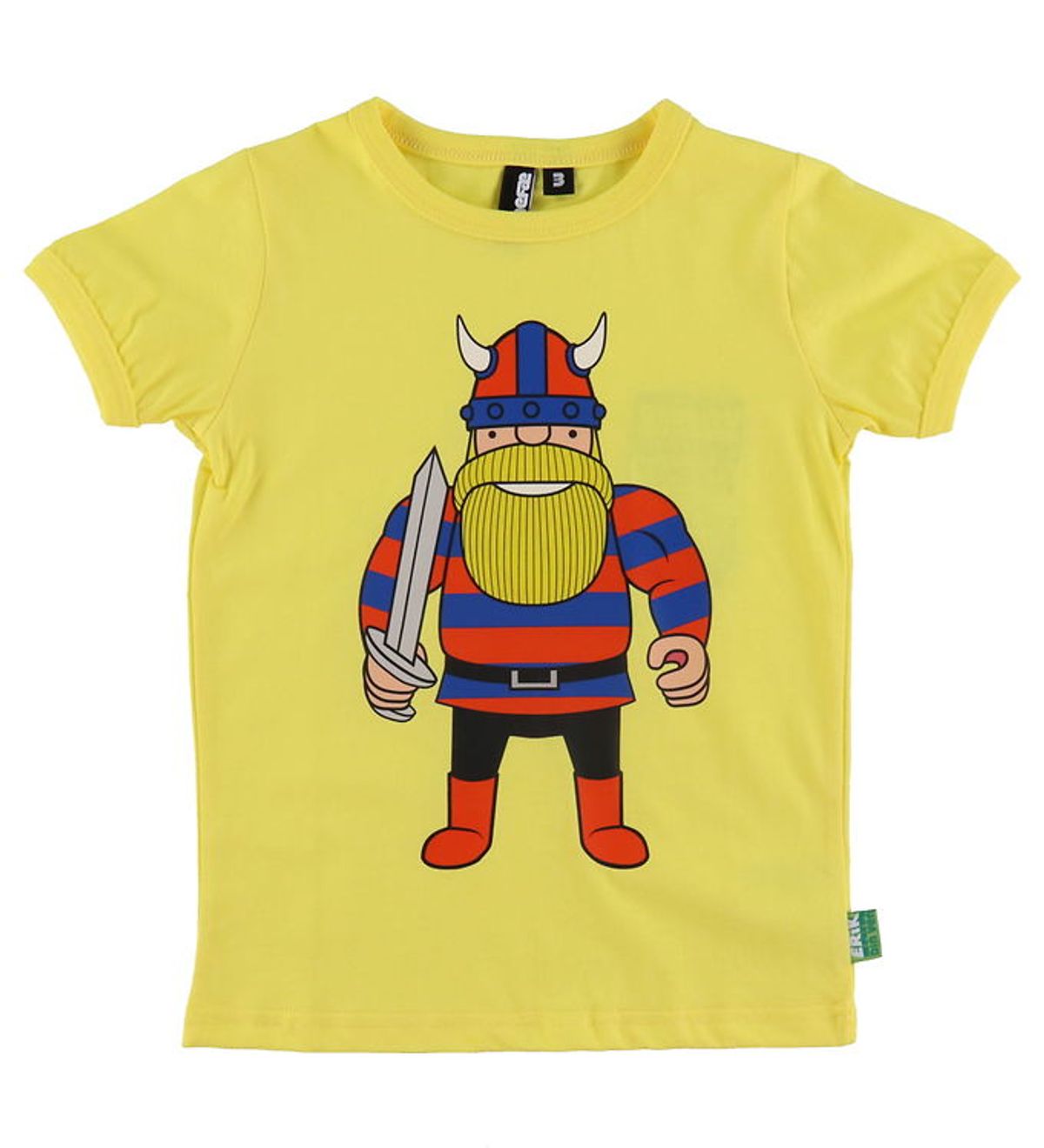 Danefæ T-Shirt - Danerainbow - Bright Yellow Erik Din Ven