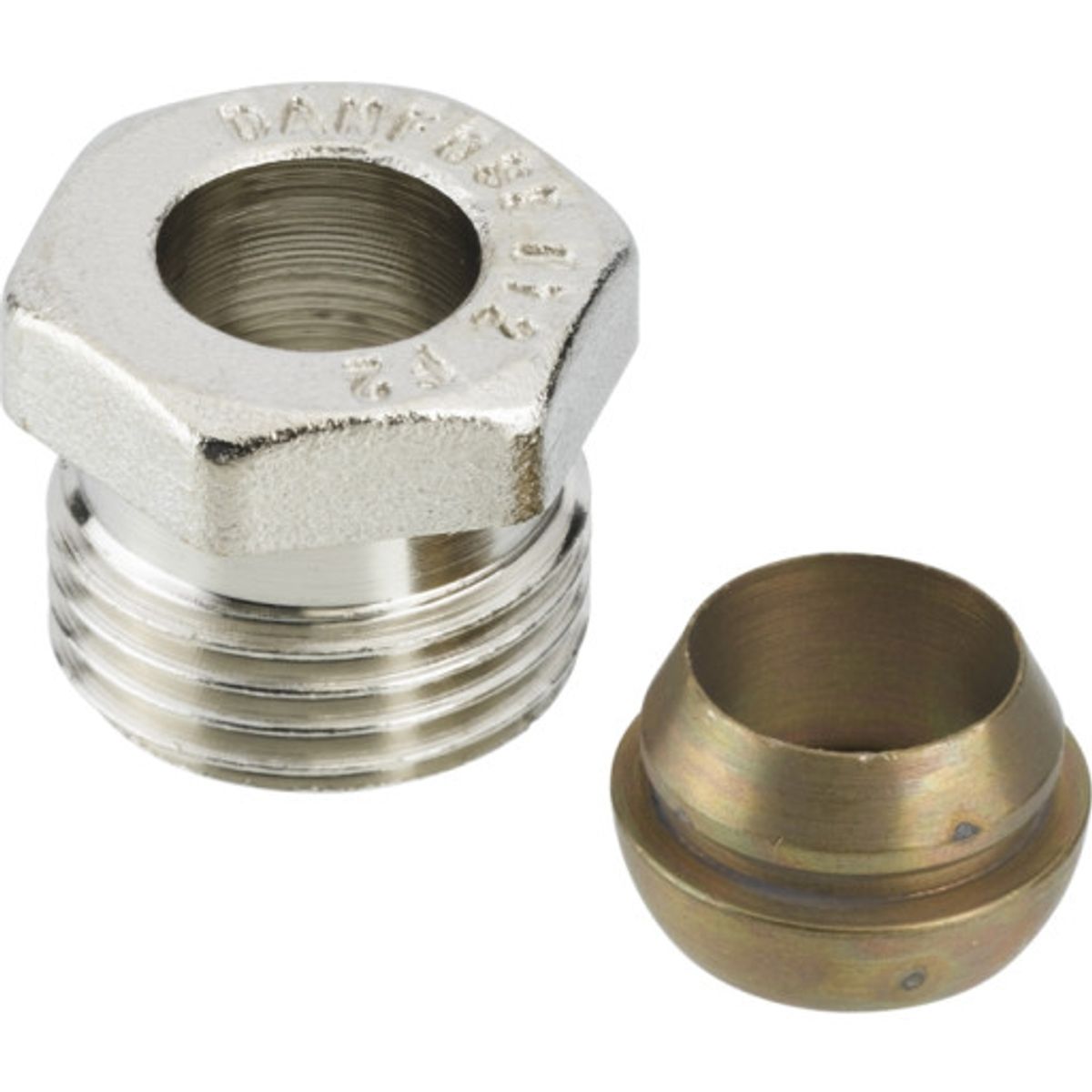 Danfoss Klemringsfittings til stål- og kobberrør 1/2" - 12 mm