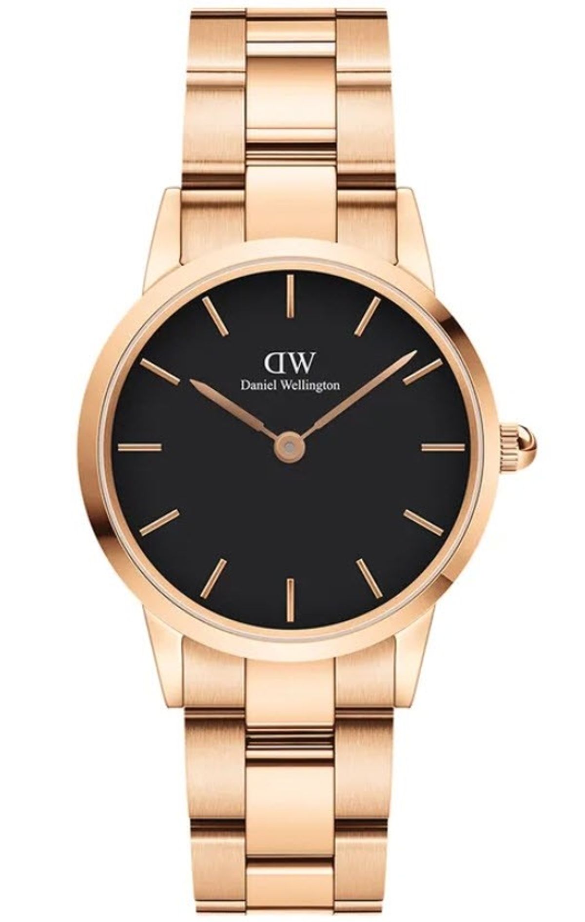 Daniel Wellington Iconic Link 28MM Rose Black ADW00100214 Ur til Dame