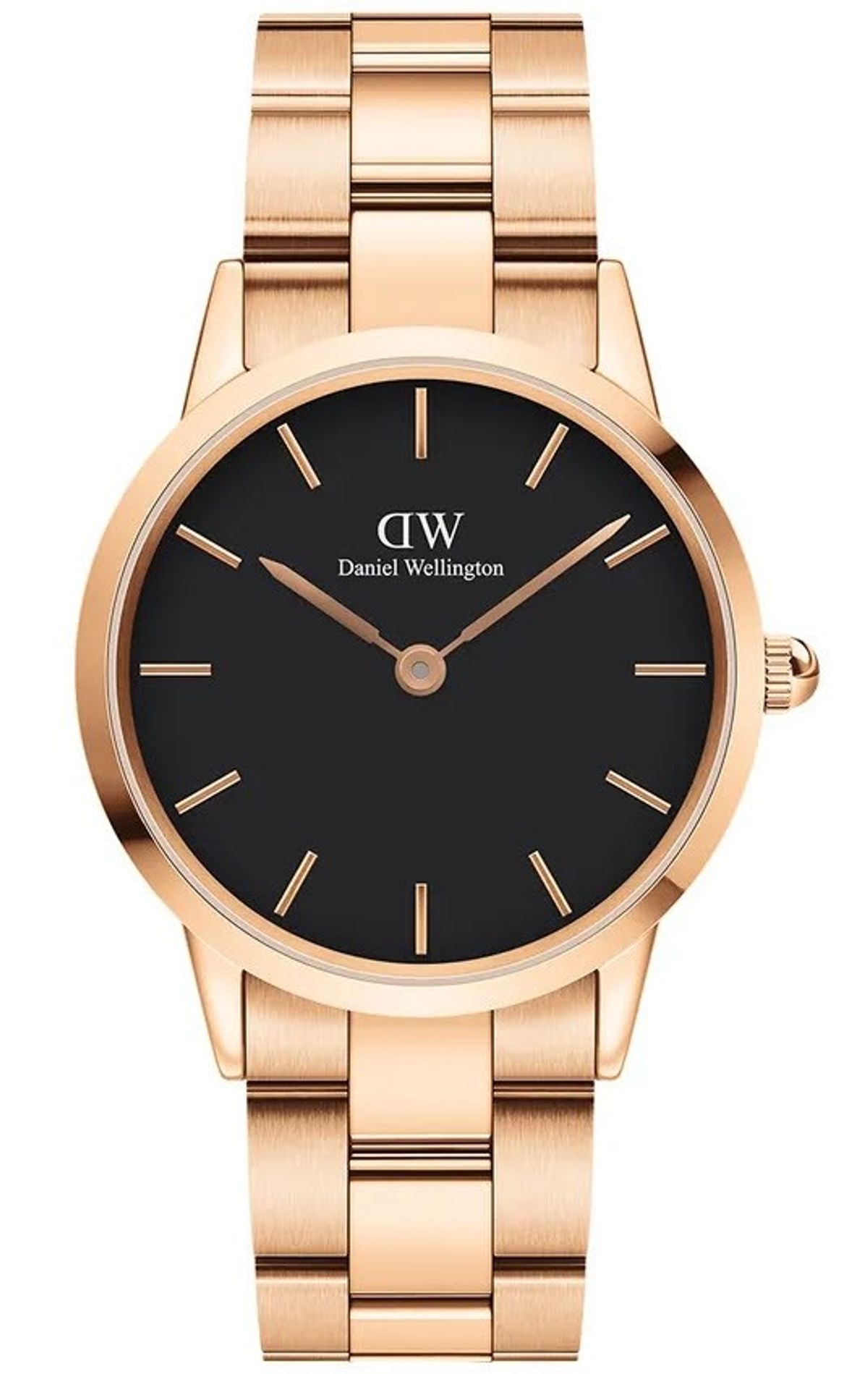 Daniel Wellington Unisexur 36 Mm Iconic Link Rose Black ADW00100210