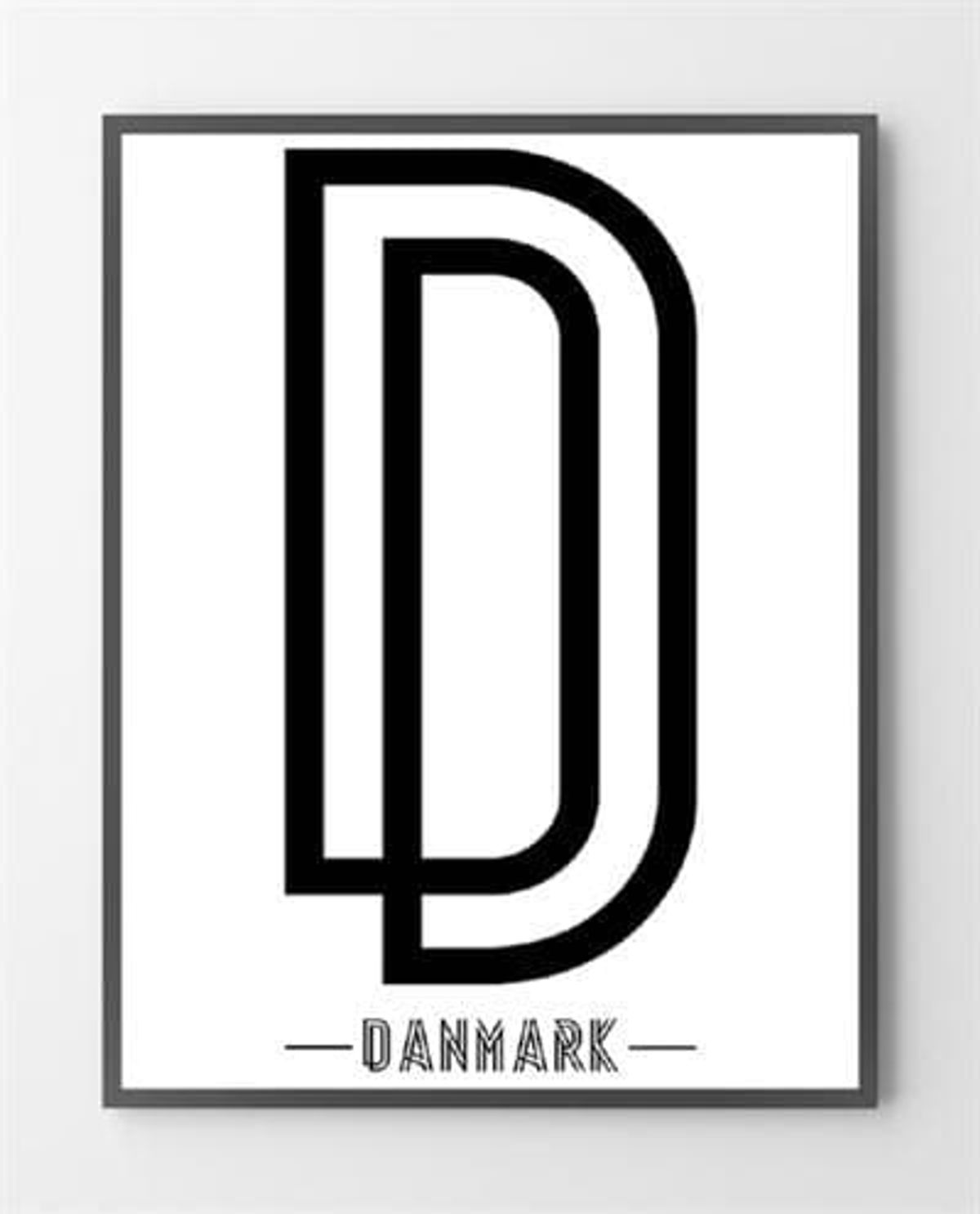 Danmark - Plakat - 50x70 cm.