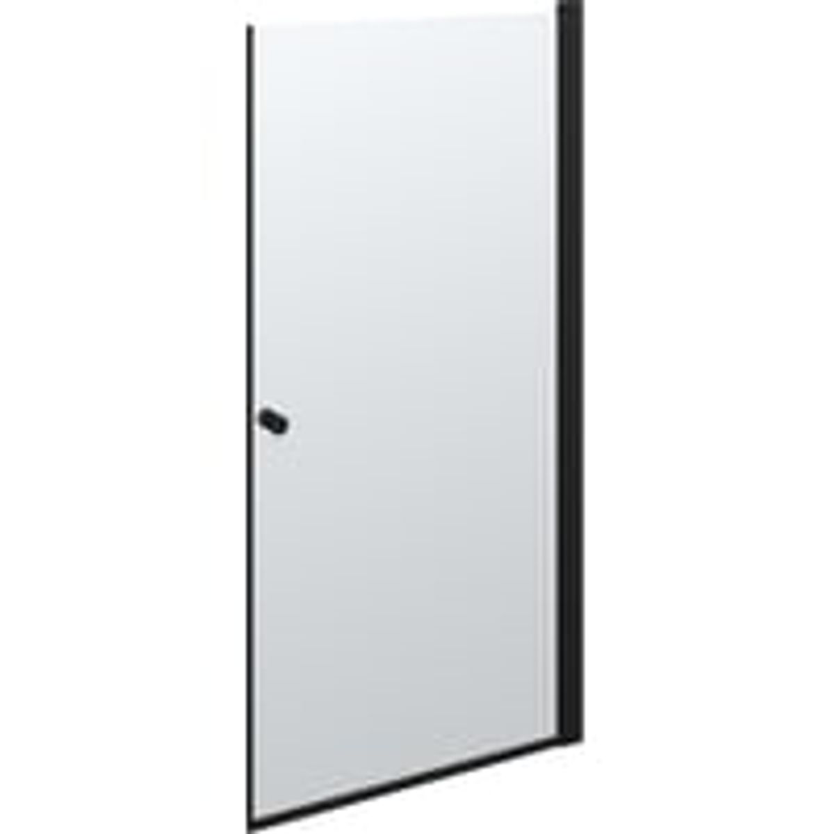 Dansani A101-03 brusedr 200 x 97-99 cm, sort/klart glas