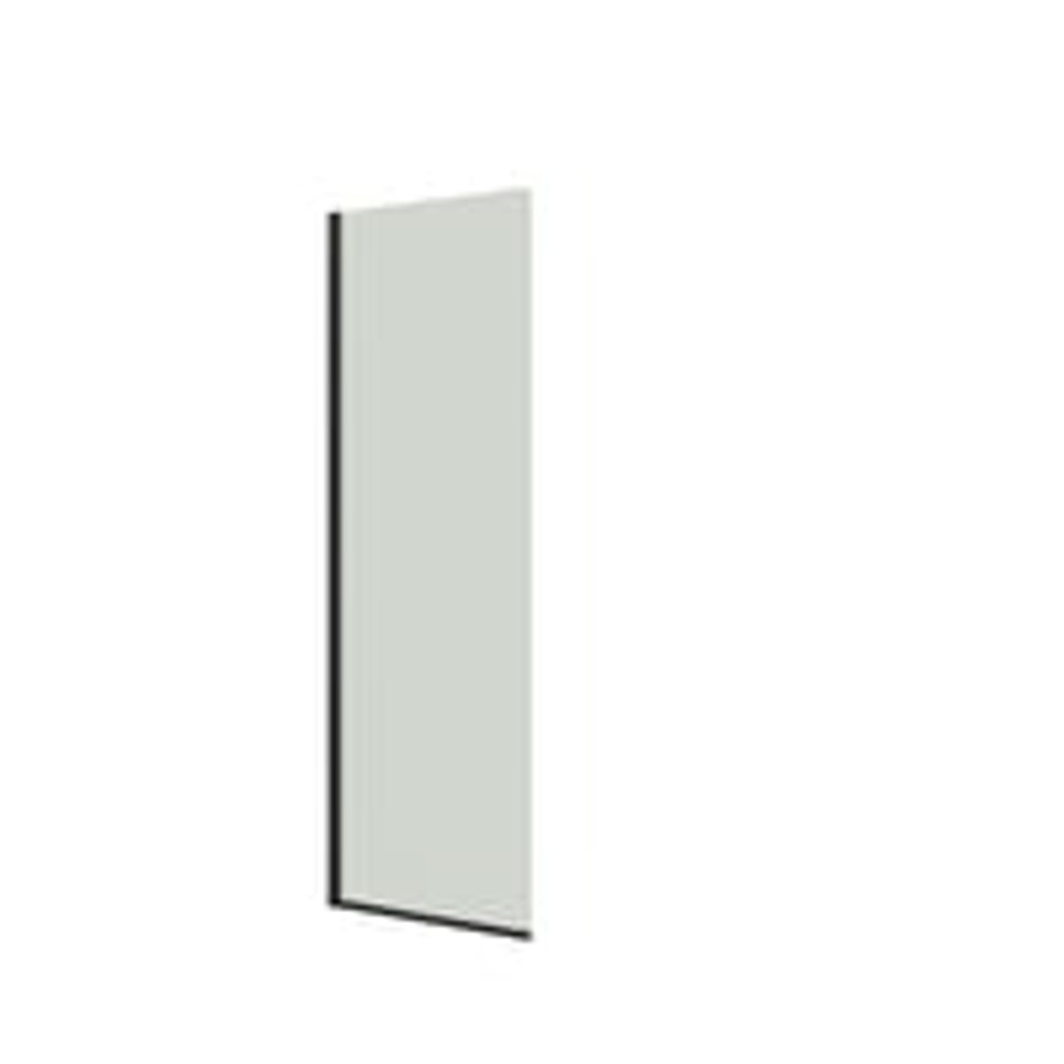 Dansani D81-03 fast vg 197,5 x 77-79 cm sort/klart glas