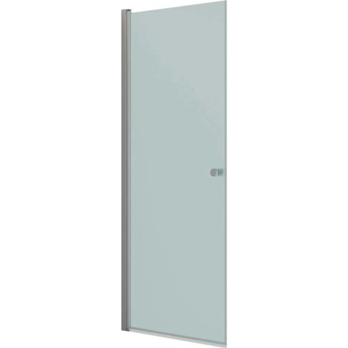 Dansani Match brusedør, model A, 87 cm, frostet glas, satin profil