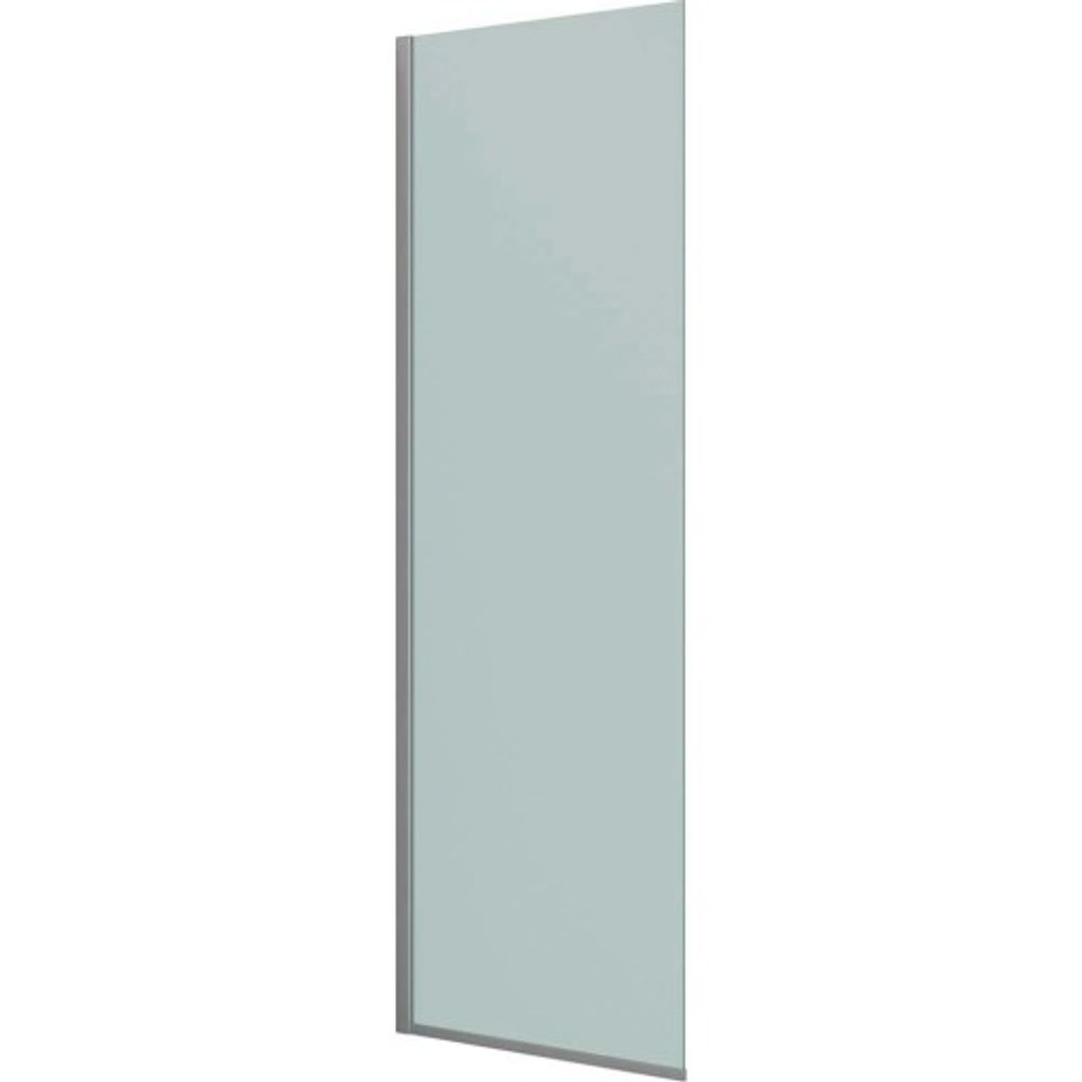 Dansani Match brusevæg, model D, 77 cm, frostet glas, satin profil