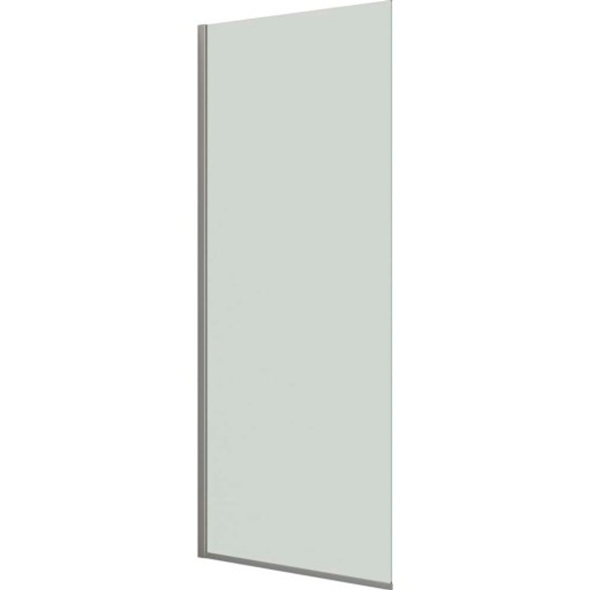 Dansani Match brusevæg, model D, 97 cm, klart glas, satin profil