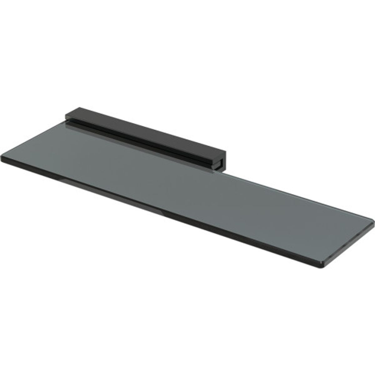 Dansani Reach glashylde, 40x13,7 cm, sort/tonet glas