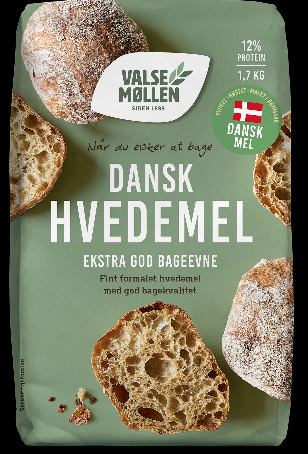 Dansk Hvedemel 1,7 kg - Valsemøllen