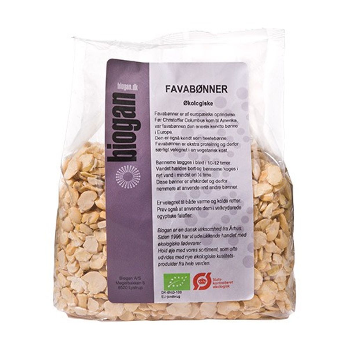 Danske Hestebønner/Favabønner Økologisk - 400 gram - Biogan