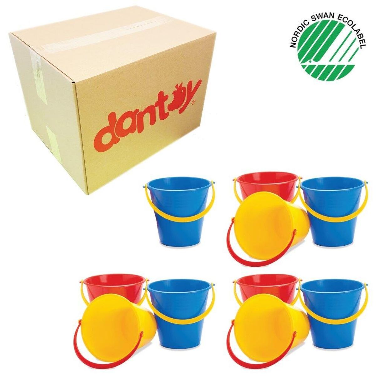 Dantoy spand 2,5 Liter - 17 cm, 10 stk.