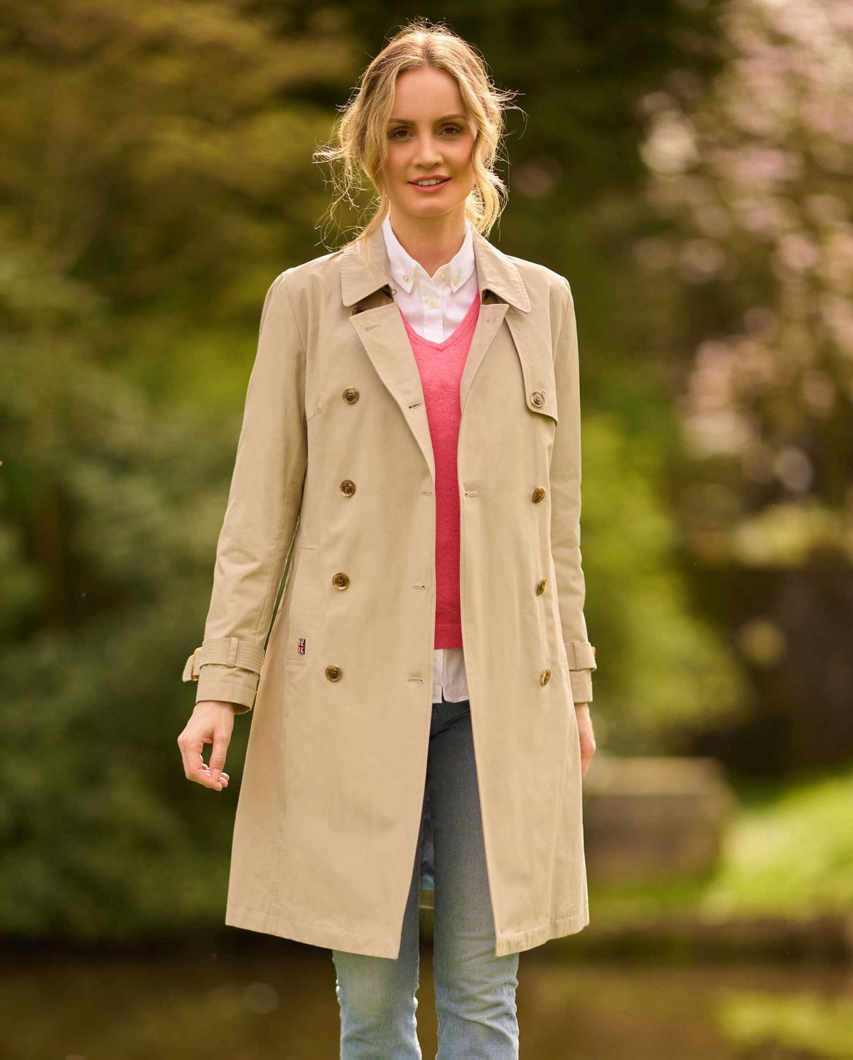 Darby ladies trench coat, beige - 34