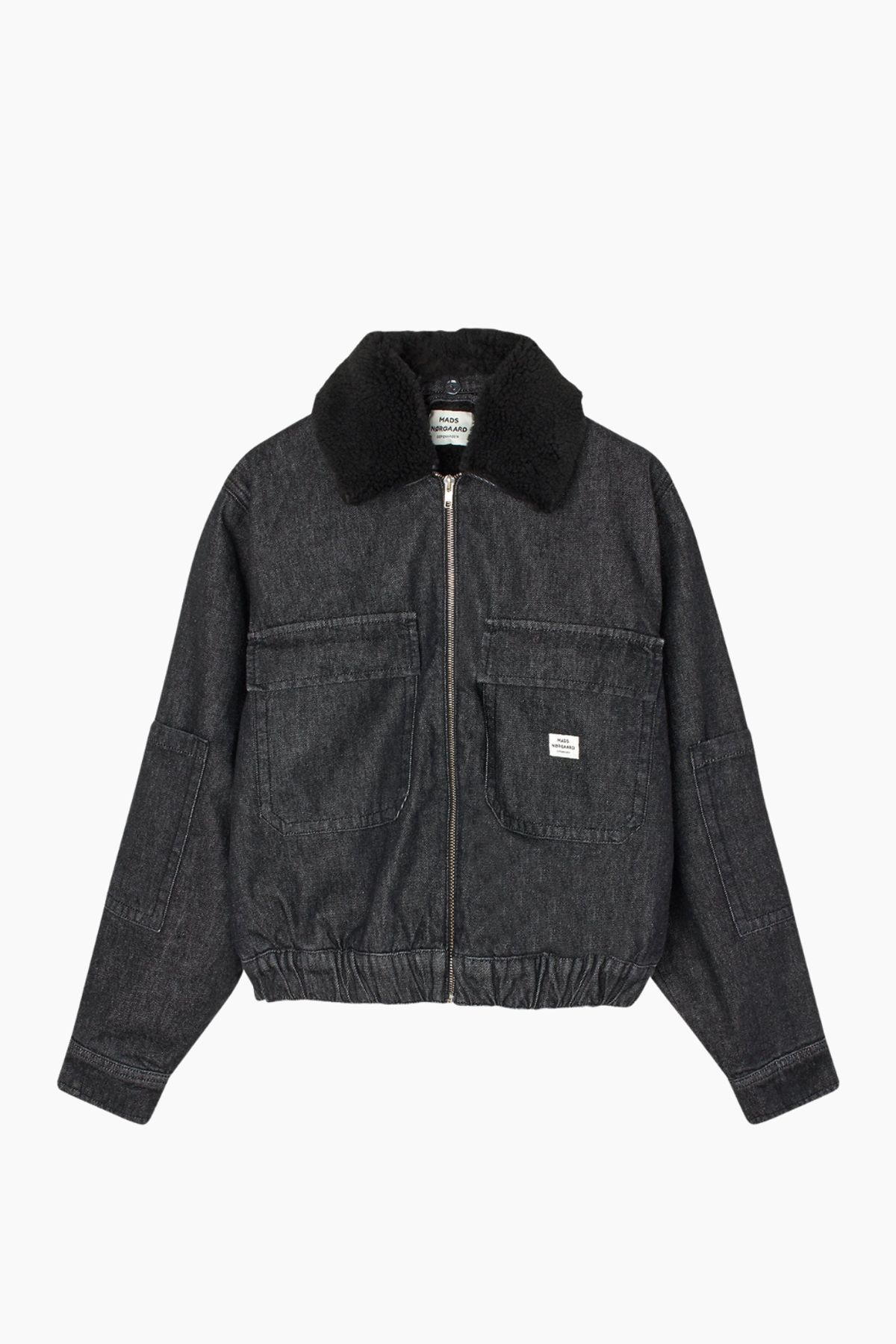 Dark Denim Sunny Jacket - Black - Mads Nørgaard - Sort L