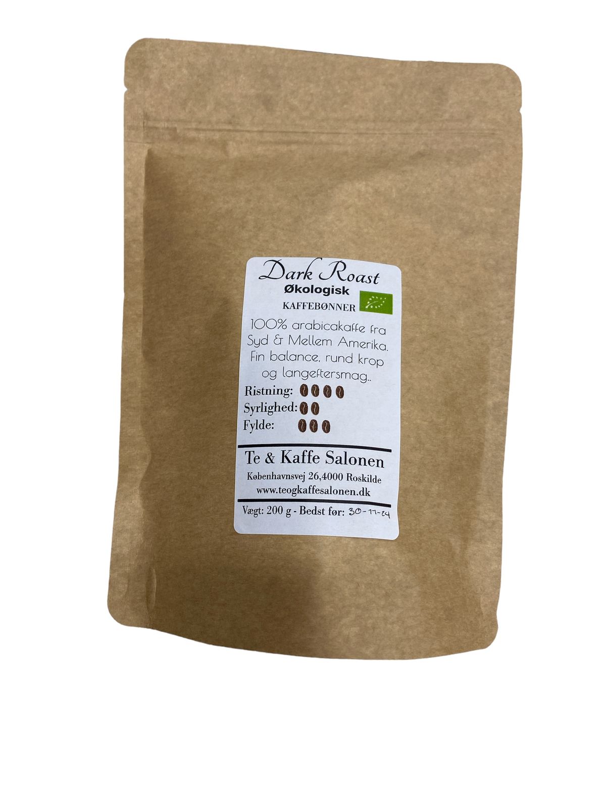 Dark roast Øko Hele bønner 200 g