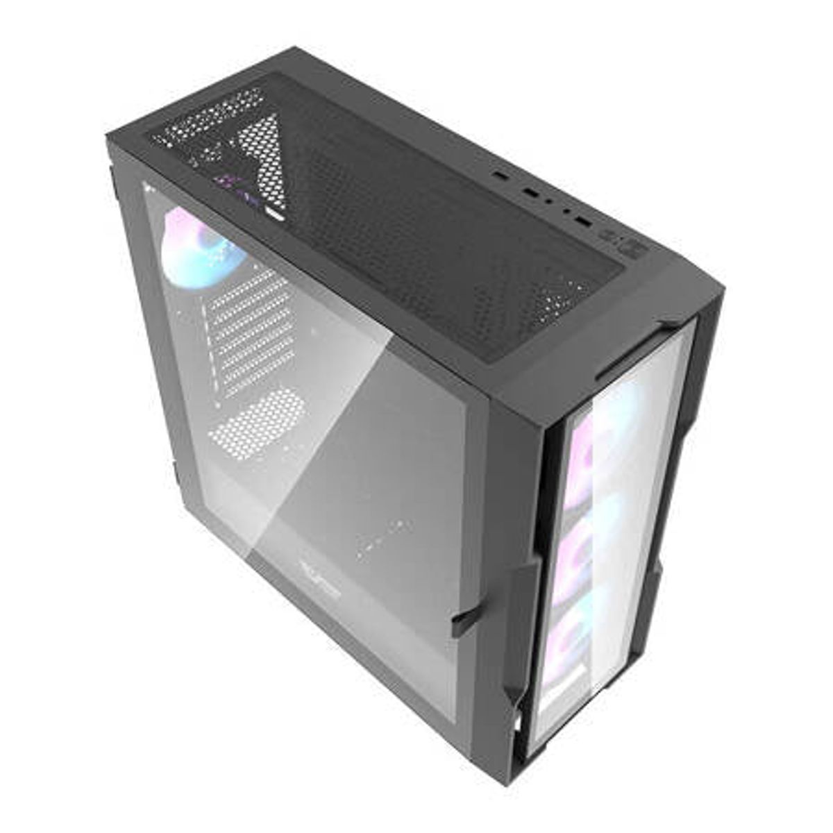 Darkflash DK431 GLASS computer kabinet (sort)