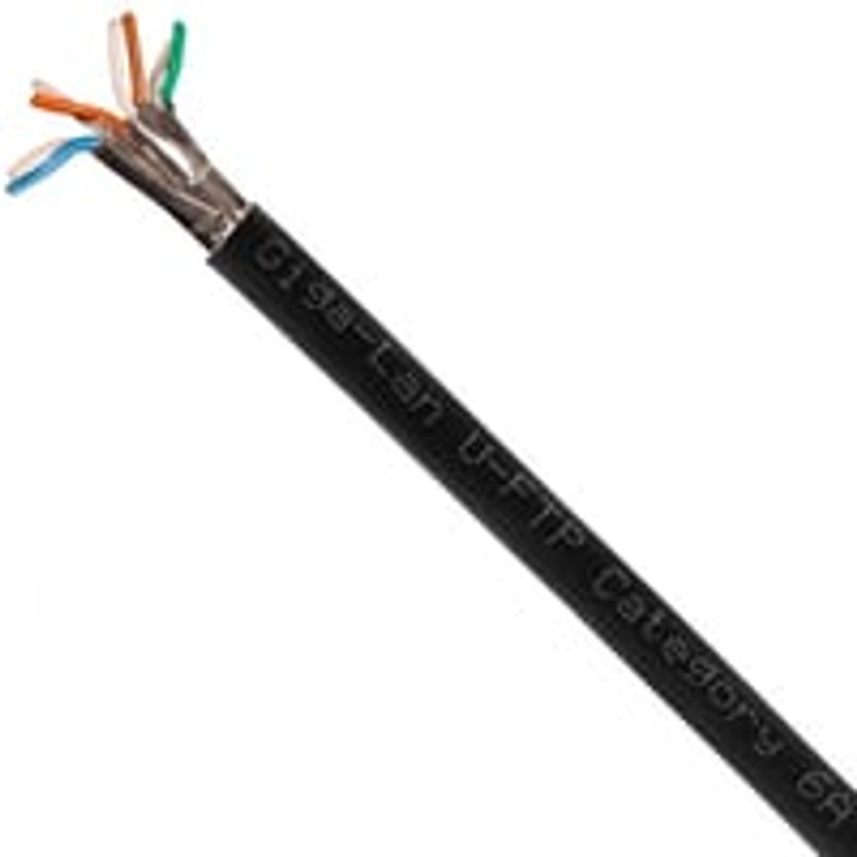 Datakabel Kat.6A U/FTP 4x2xAWG23 PE, sort, udendrs, T500 - pr. meter