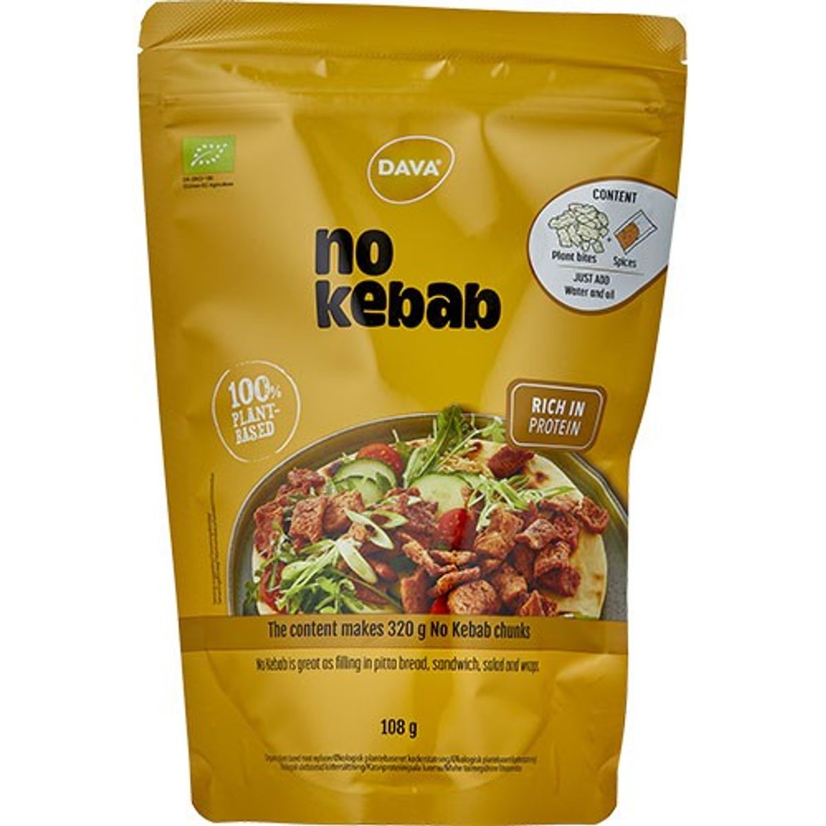 DAVA No Kebab Økologisk - 113 gram