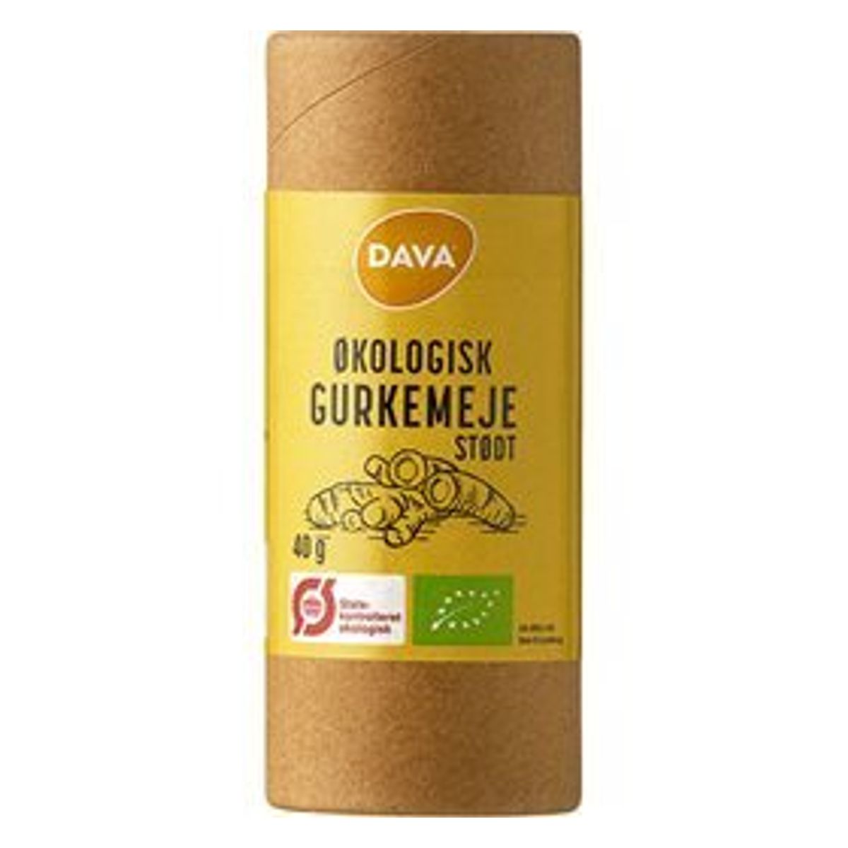 DAVA øko gurkemeje, stødt Ø, 40g.