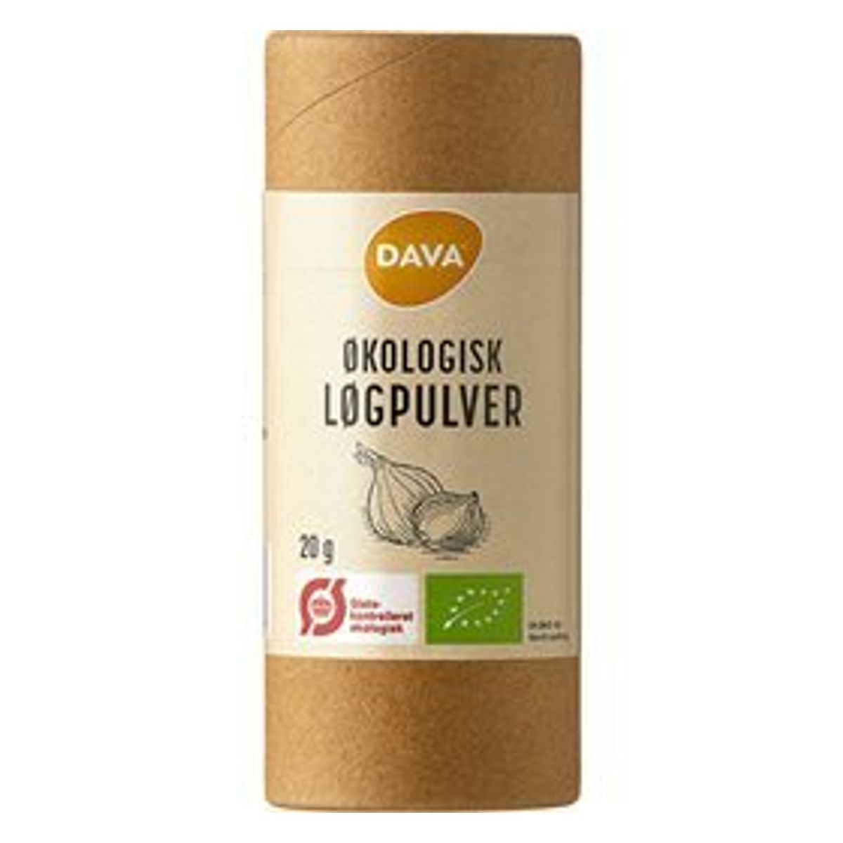 DAVA øko løgpulver Ø, 20g.