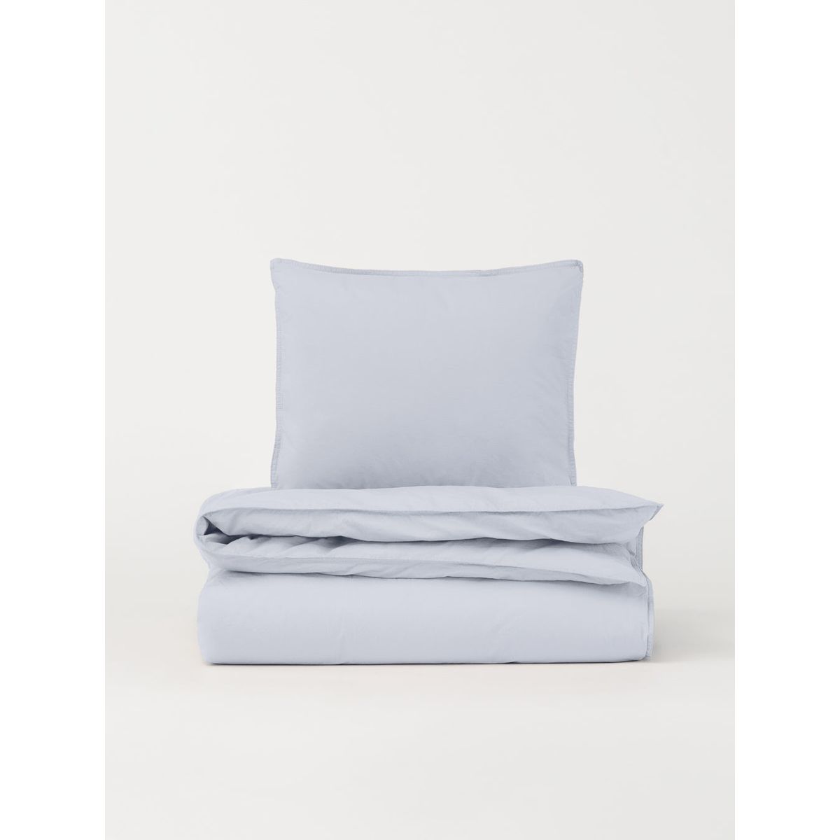 DAWN Percale Faconlagen (90x200x35) - Arctic Blue - 100% økologisk bomuld - Lyseblåt