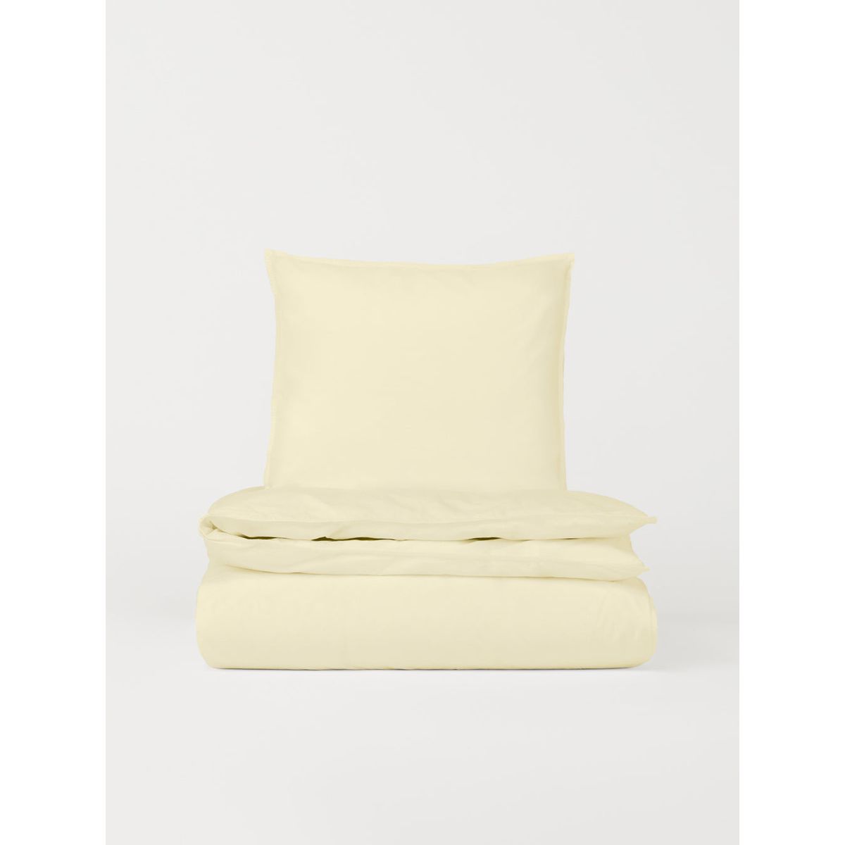 DAWN Percale Fladt Lagen (260x260) - Elderflower - 100% økologisk bomuld - Gult