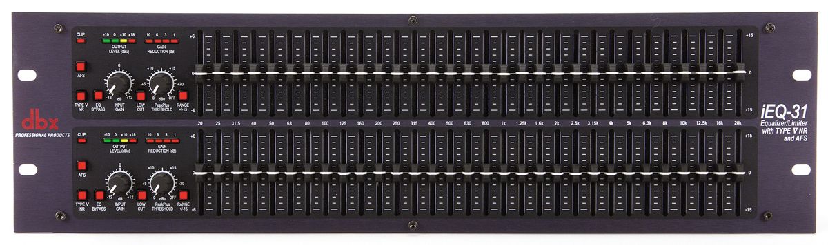 dbx iEQ31 2x 31 Bånd Grafisk Equalizer/Limiter