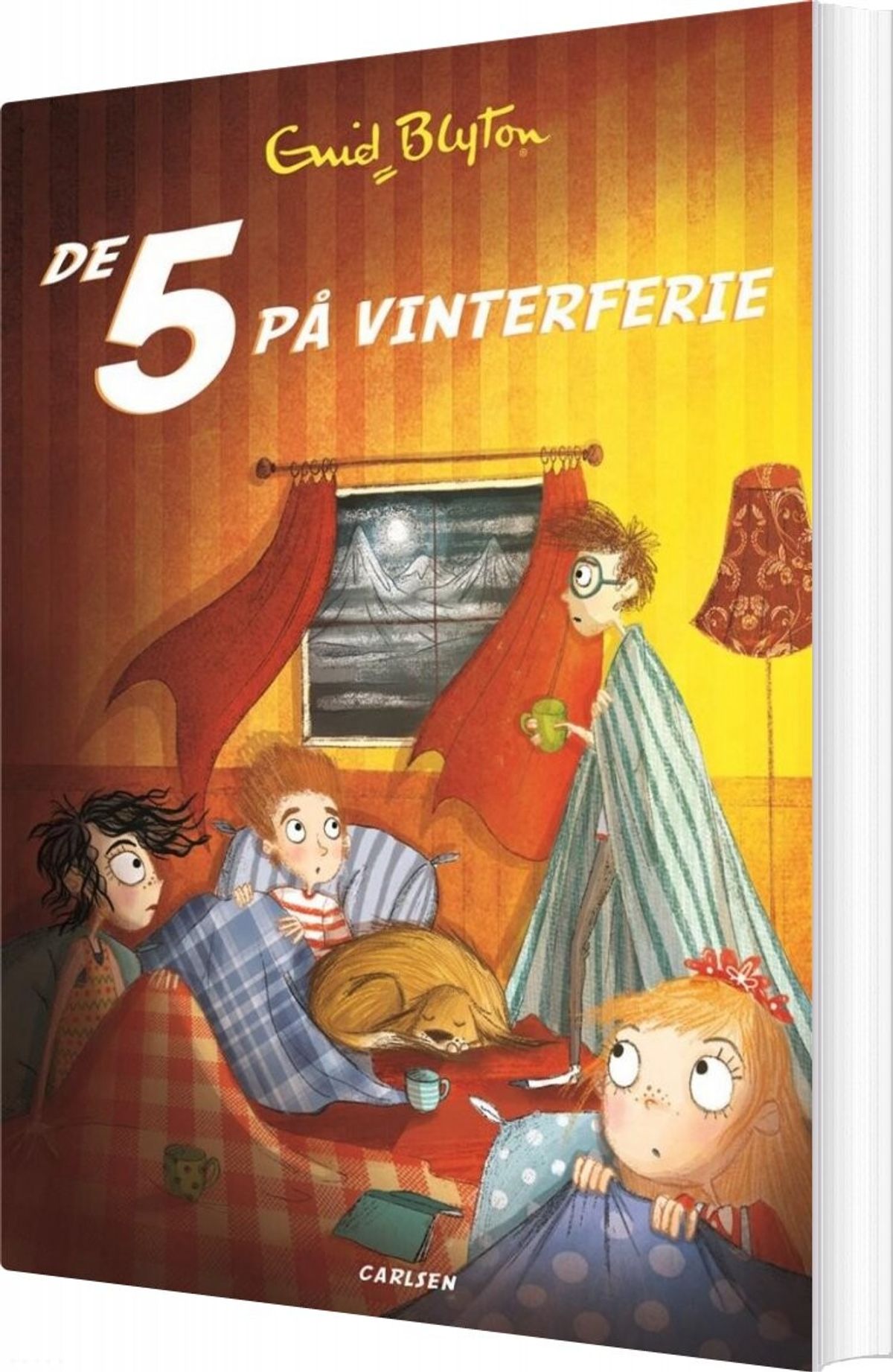 De 5 - Nr17 - De 5 På Vinterferie - Enid Blyton - Bog