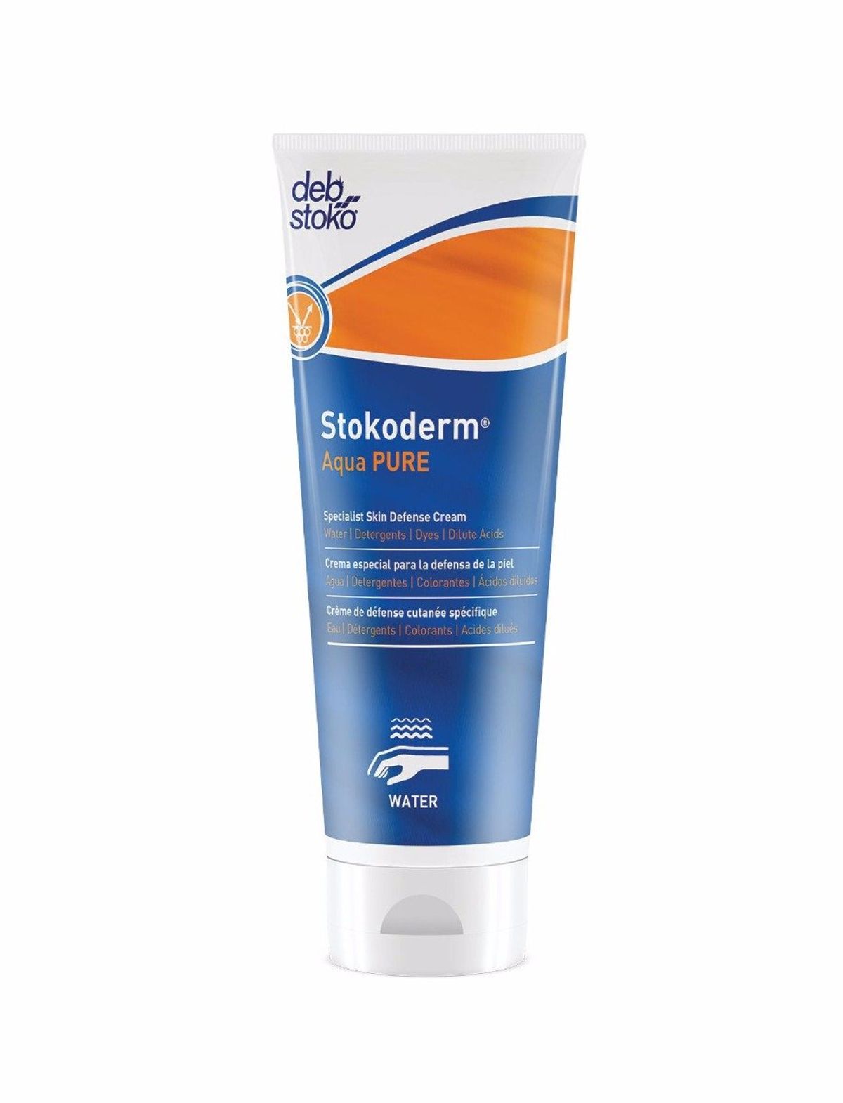 Deb Stoko, Stokoderm Aqua PURE beskyttelsescreme mod vandbaserede stoffer, 100 ml