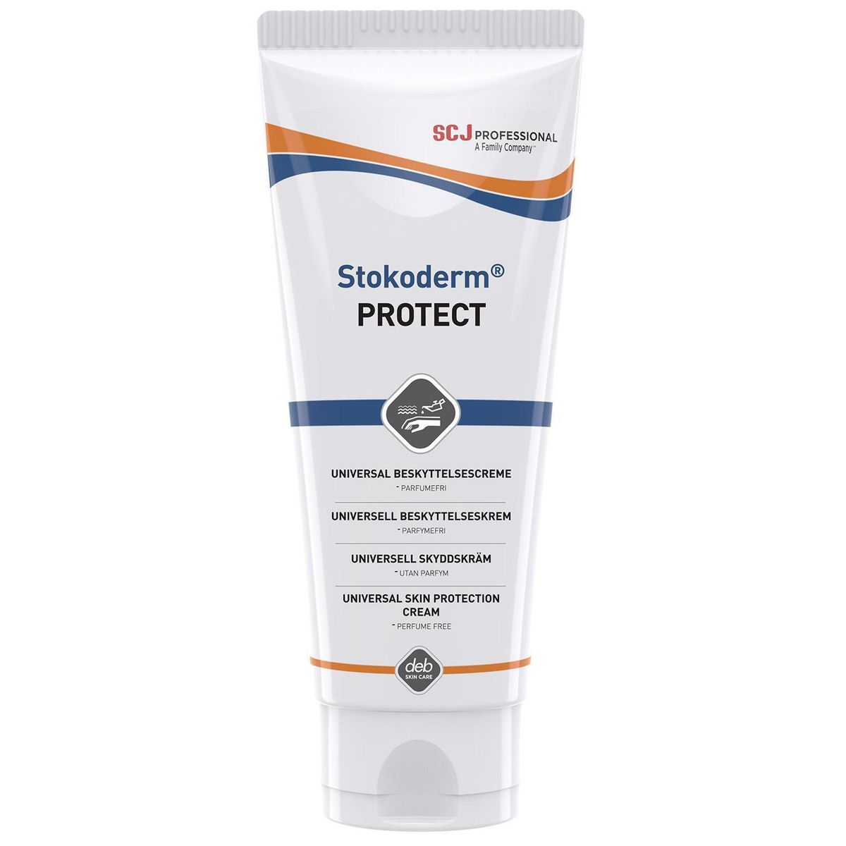 Deb Stoko, Stokoderm Protect PURE beskyttelsescreme mod olie- og vandbaserede stoffer, 100 ml.