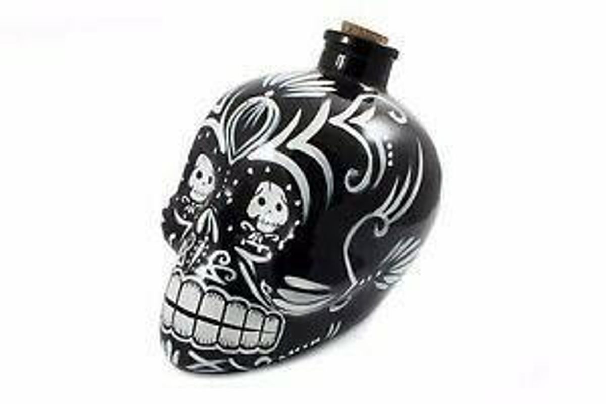 Decanter Day Of The Dead Skull Sort