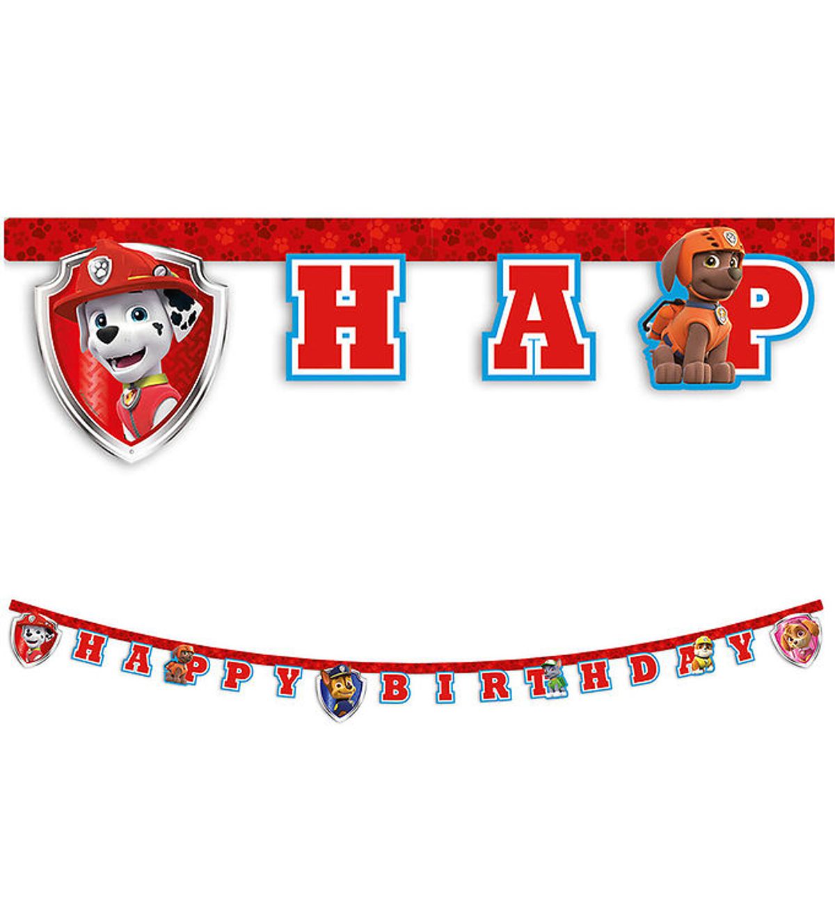 Decorata Party Happy Birthday Banner - Paw Patrol Ready For Acti