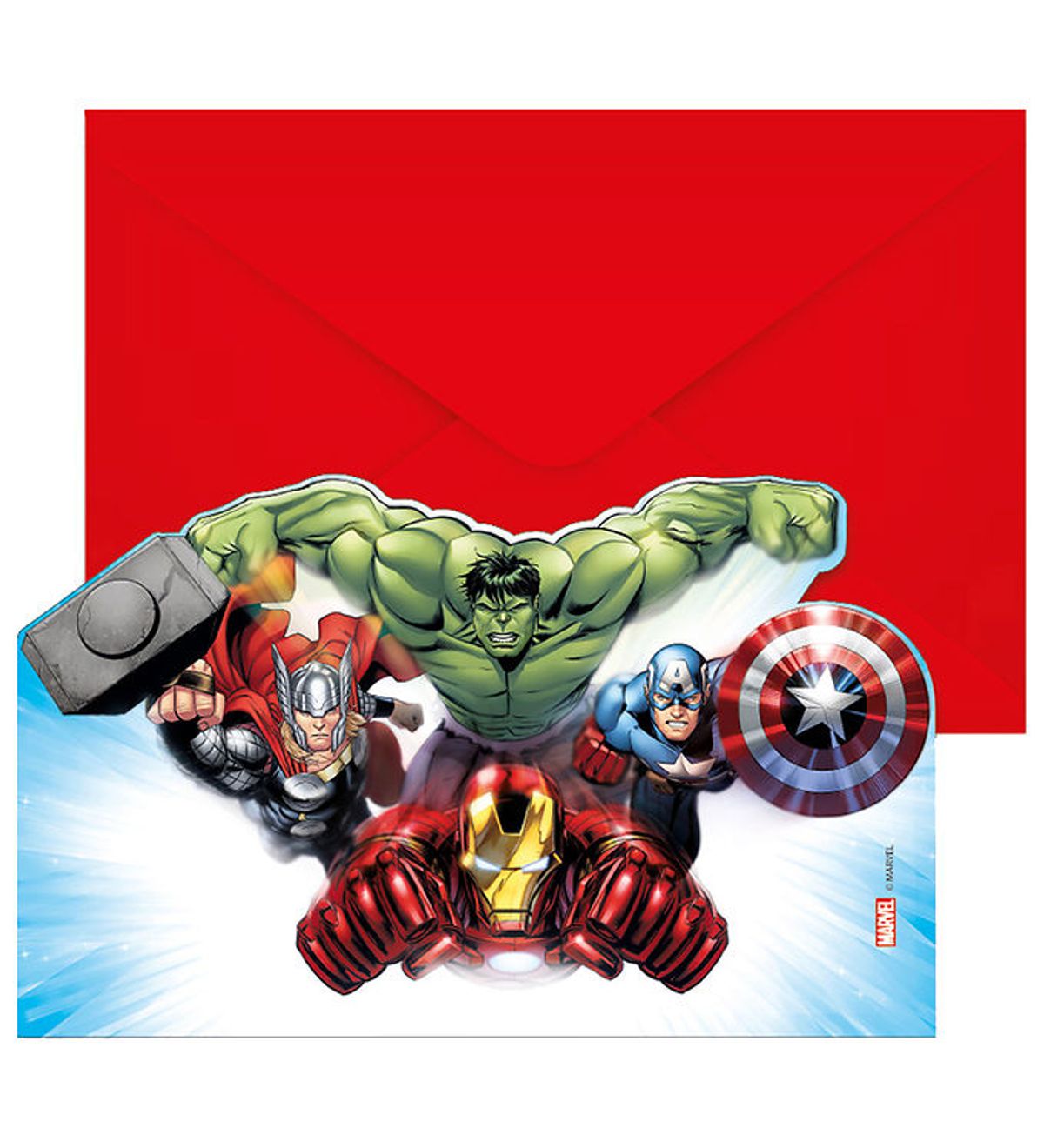 Decorata Party Invitationer - 6-pak - Avengers Infinity Stones