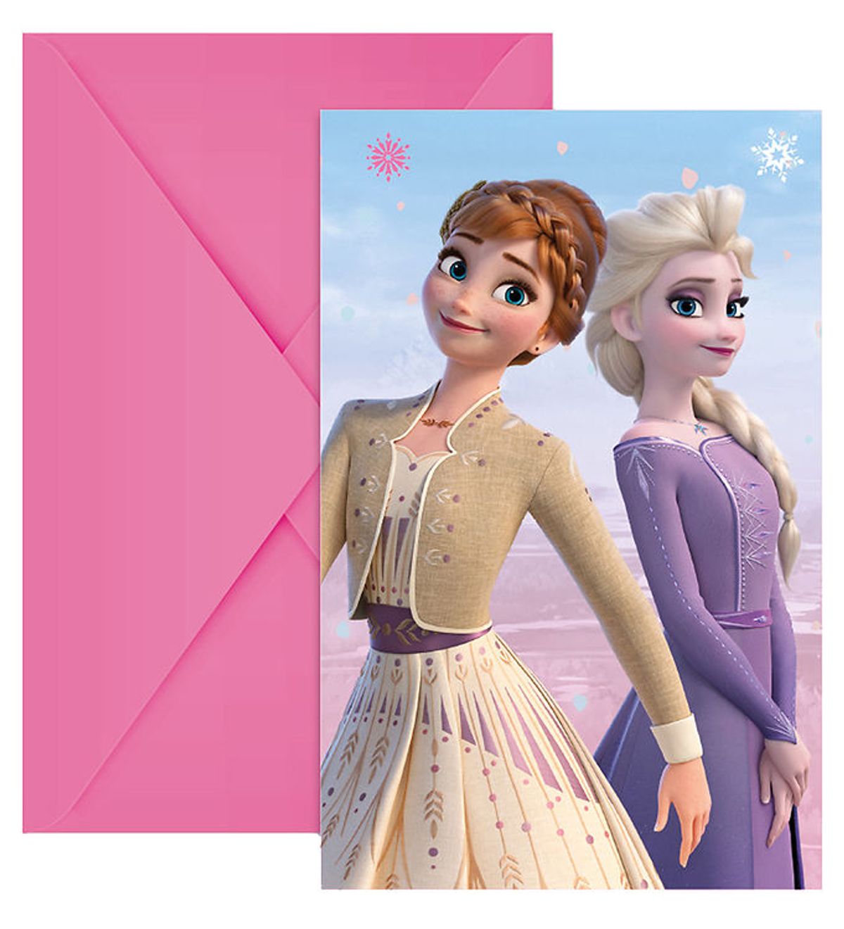 Decorata Party Invitationer - 6-pak - Frozen II Wind Spirit