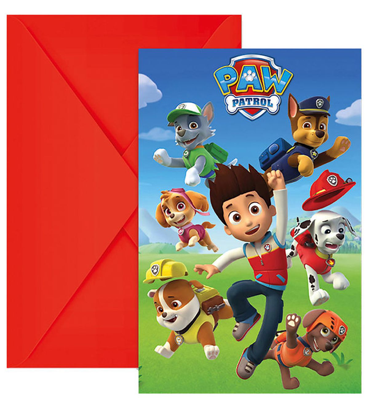 Decorata Party Invitationer - 6-pak - Paw Patrol Ready For Actio