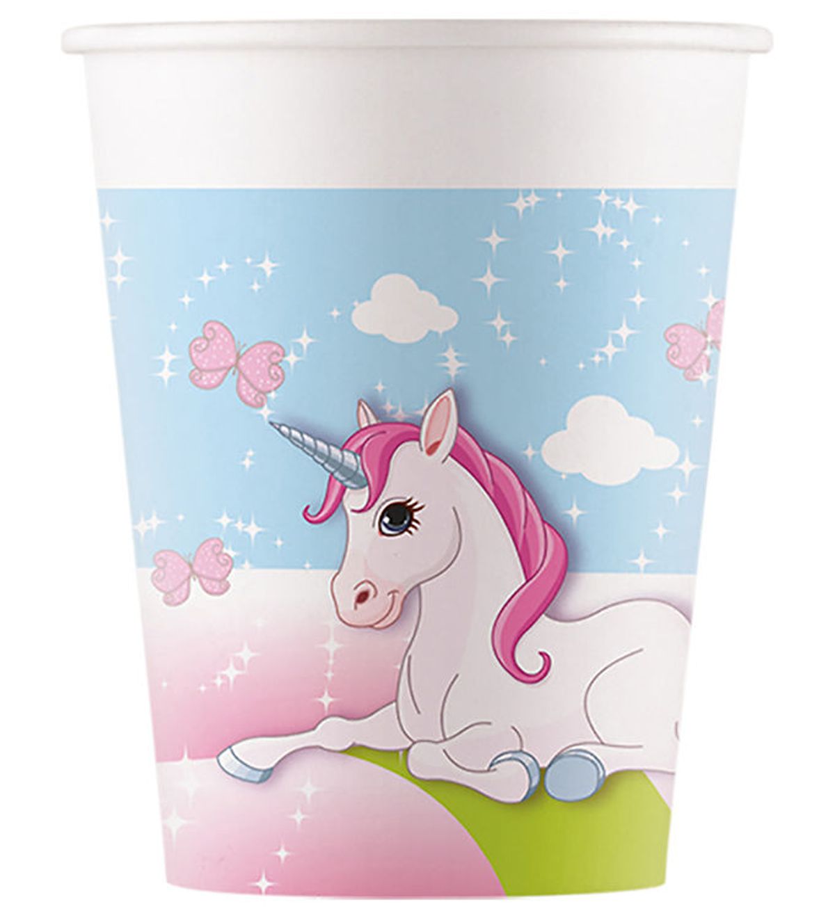 Decorata Party Papkrus - 8-pak - 200 ml - Unicorn